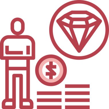 iş ve finans simgesi, vektör illüstrasyonu