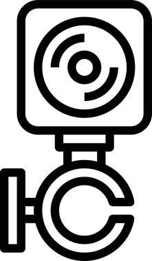 Gopro simgesi, vektör illüstrasyonu