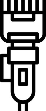 Shaver simgesi vektör simgesi. Basit element çizimi. Tıraş sembolü tasarımı