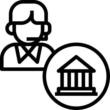 Elektronik destek simgesi, vektör illüstrasyonu