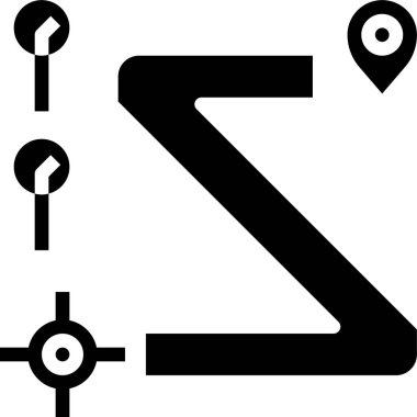 Yol yolu konumu konum konsept vektör illüstrasyon simgesi 