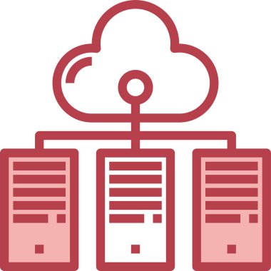 Veri Merkezi simgesini, vektör çizim