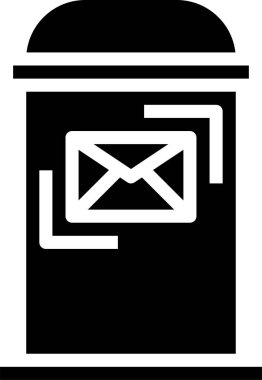 Posta kavramı simge vektör çizim 