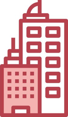 şehir binaları vektör illüstrasyonu 