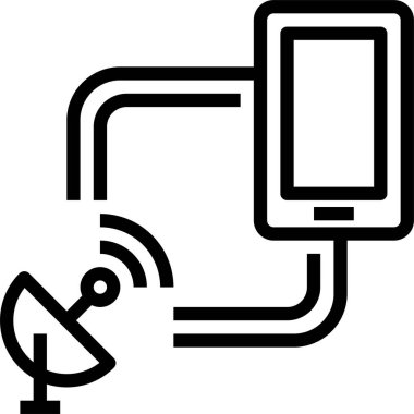 uydu istasyonu vektör illüstrasyonu