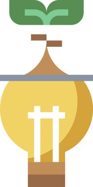 Yeşil Enerji simgesi, vektör illüstrasyonu