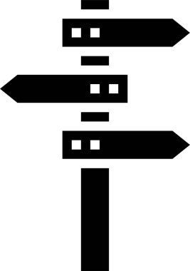 Yol simgesi, vektör illüstrasyonu