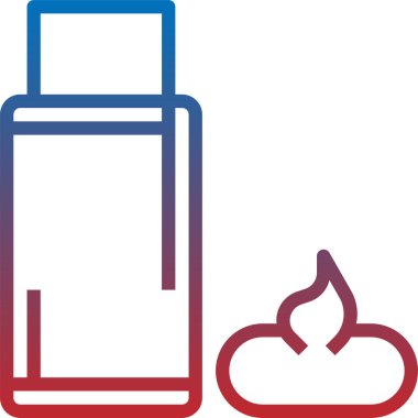 Saç jölesi simgesi, vektör illüstrasyonu