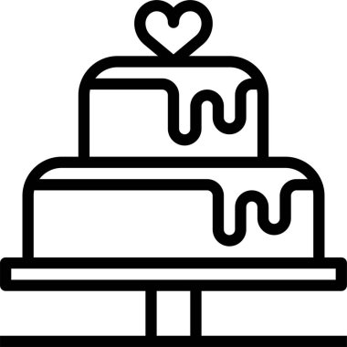 Kek simgesi, vektör illüstrasyonu