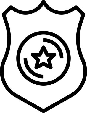 kalkan ikon vektör illüstrasyonu 