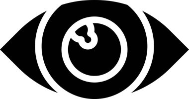 Göz simgesi, vektör illüstrasyonu 