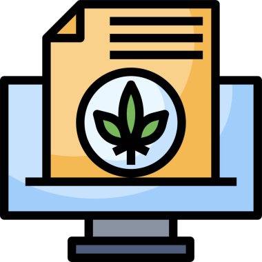 marijuana konsept vektör illüstrasyonu 