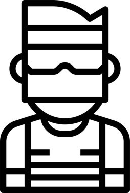 asker simgesi vektör illüstrasyonu 