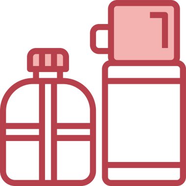 Kantin ikonu, vektör illüstrasyonu