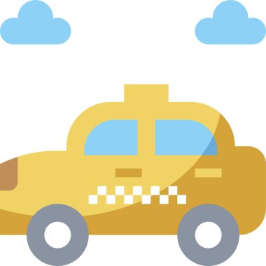 Taksi kutsal kişilerin resmi, vektör çizim