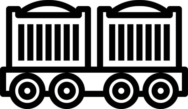 Kol Transport Ikon Vektor Illustration — Stock vektor