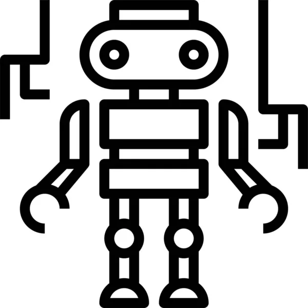 Robot Teknolojisi Mekanik Konsept Vektör Çizimi — Stok Vektör