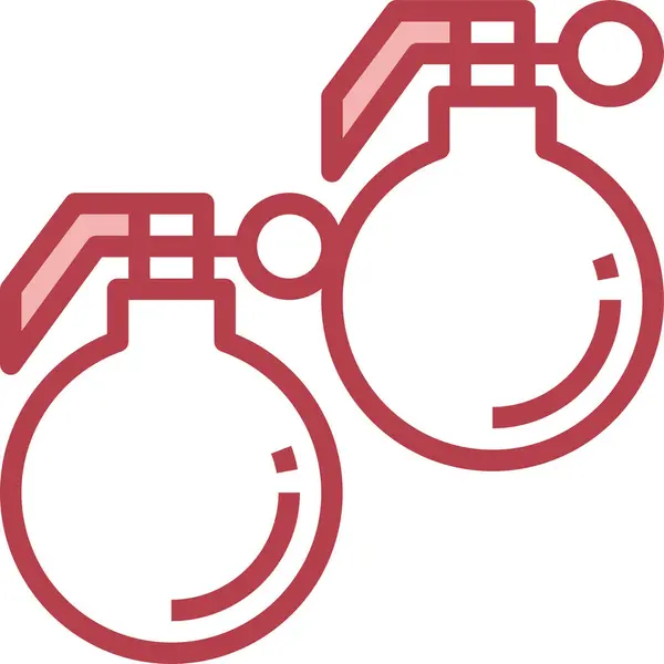 Ikona Granatu Ilustracja Wektora — Wektor stockowy