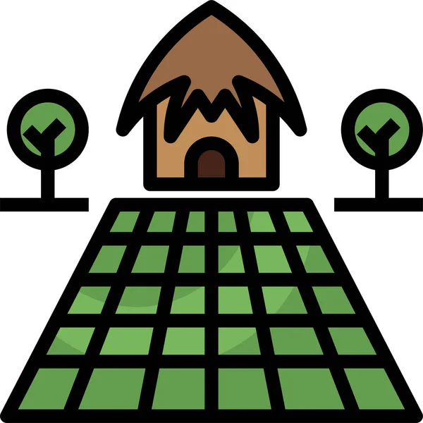 Bauernhof Symbol Vektor Illustration — Stockvektor