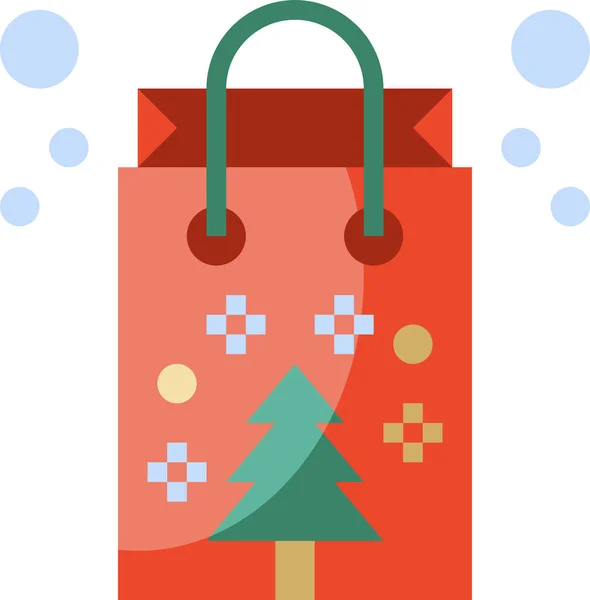 Icono Bolsa Compras Ilustración Del Vector — Vector de stock