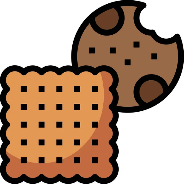 Biscuit Icon Vector Illustration — Stock Vector