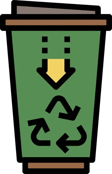 Recycler Concept Icône Vectoriel Illustration — Image vectorielle