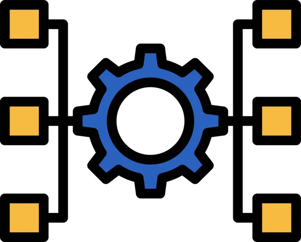 Grafisches Symbol Mit Menschen Vektor Illustration — Stockvektor