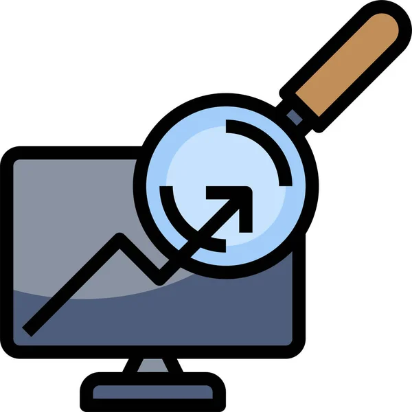 Visualisering Affärsdata Statistik Diagram Ekonomisk Infografik — Stock vektor