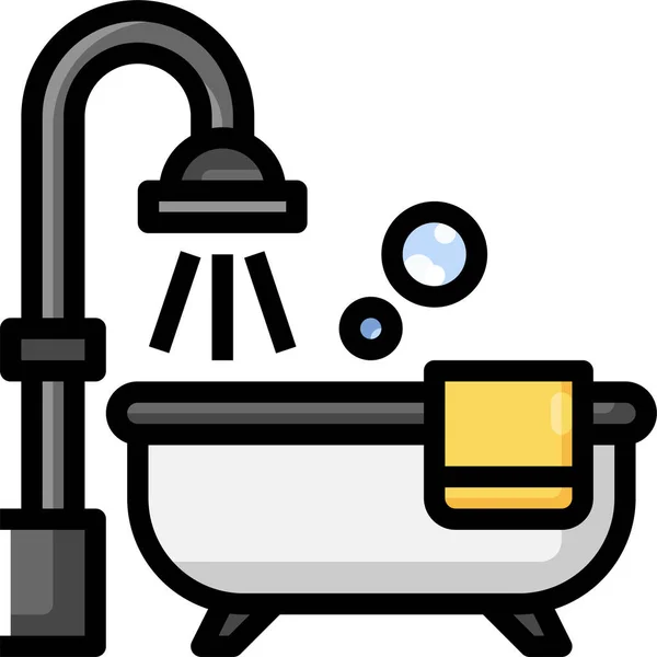 Schoonmaken Wassen Concept Pictogram Vector Illustratie — Stockvector