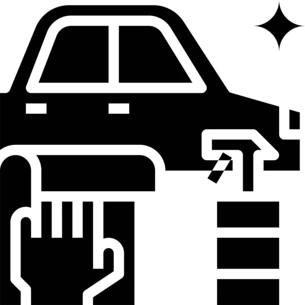 Coche Icono Servicio Ilustración Vectorial — Archivo Imágenes Vectoriales