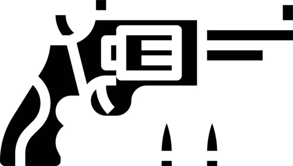 Icono Pistola Ilustración Vectorial — Vector de stock