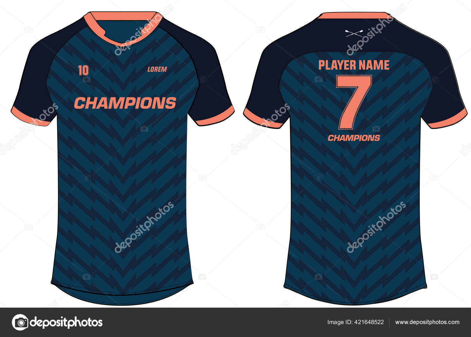 Download Sports Shirt Jersey Design Raglan Short Sleeve Neck Concept Vector Vector Image By C Faalil Vector Stock 421648522