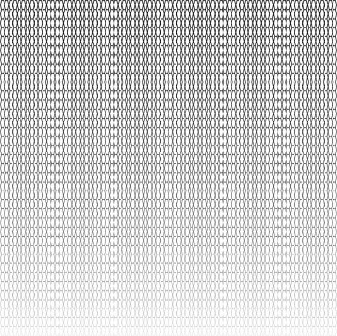 Siyah ve beyaz renkli Sporty Halftone altıgen deseni