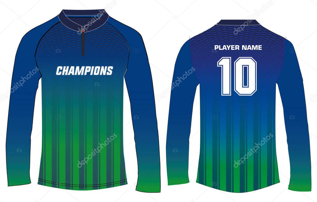 Playera manga larga de futbol sale