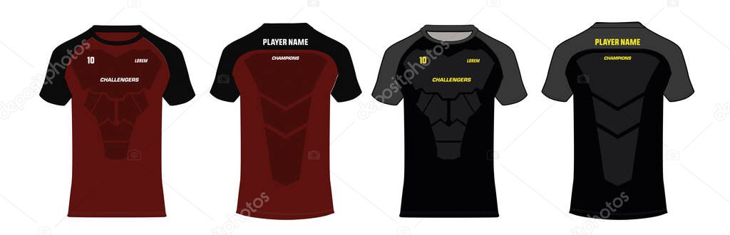 Download Rugby Jersey Template Free Vector Eps Cdr Ai Svg Vector Illustration Graphic Art