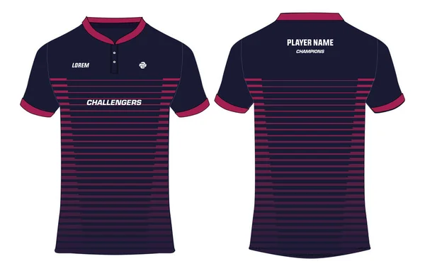 Modèle Vectoriel Conception Maillot Polo Sport Concept Maillot Sport Avec — Image vectorielle