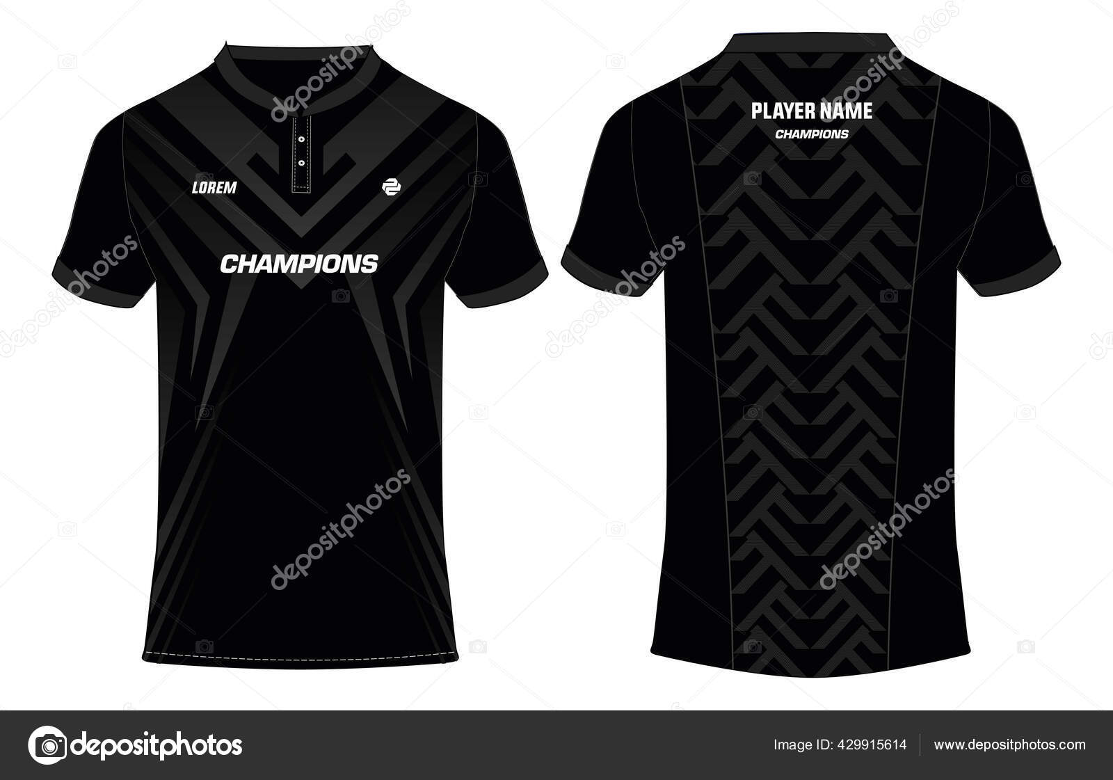 Sports Polo Shirt Jersey Design Vector Template Sports Jersey Concept