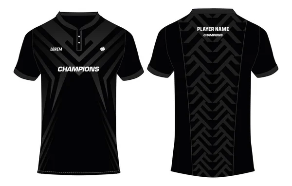 Sport Polo Shirt Jersey Design Vektorschablone Sport Jersey Konzept Mit — Stockvektor