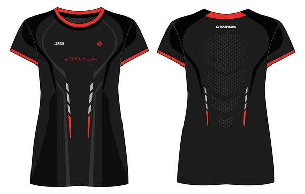 Shirt Sport Femme Jersey Design Concept Illustration Vecteur Adapté Pour — Image vectorielle