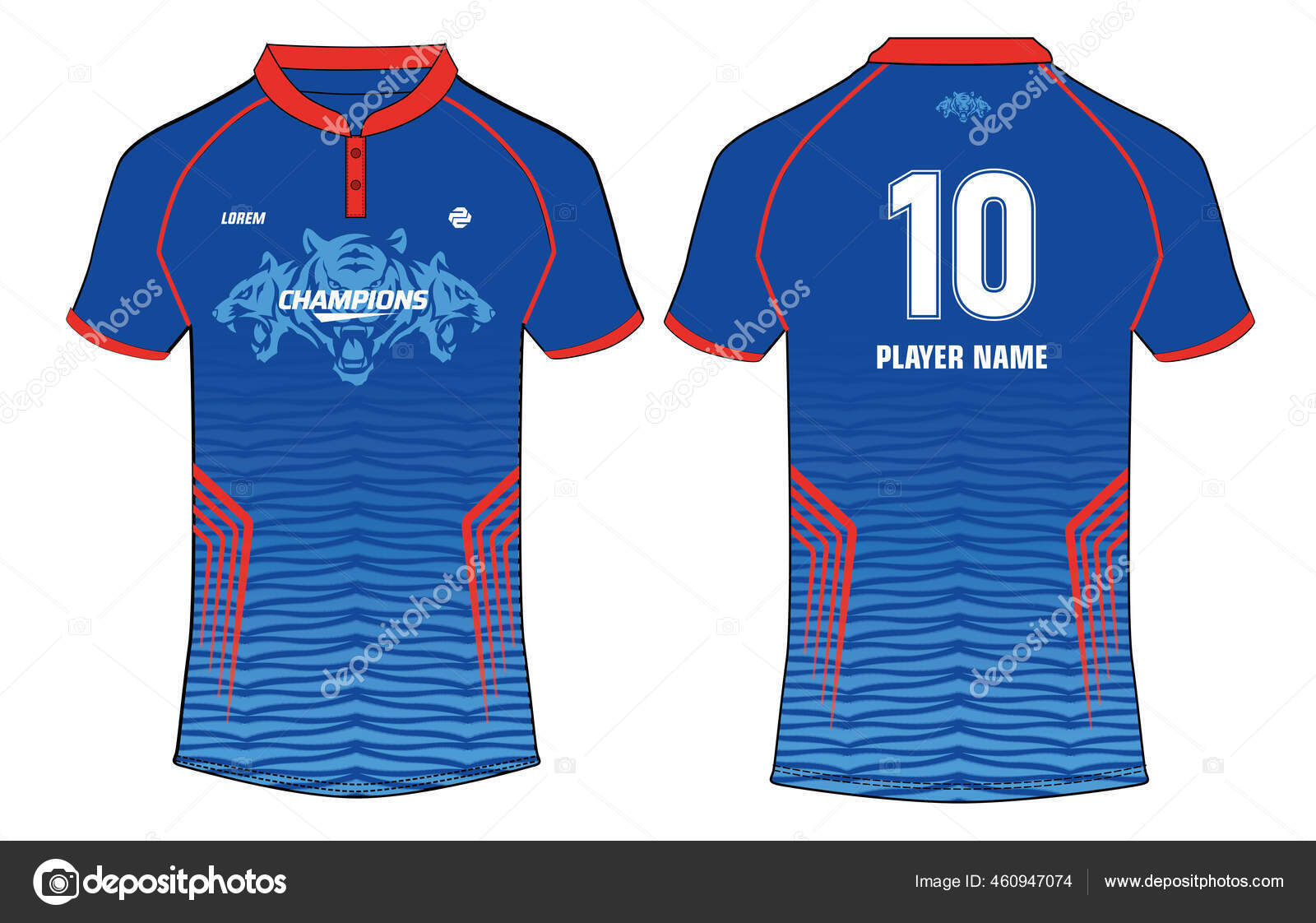 Download Sports Jersey Shirt Design Concept Vector Template Cricket Jersey Concept Stock Vector Royalty Free Vector Image By C Faalil 460947074