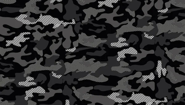 Camuflagem Sem Costura Padrão Abstrato Camuflagem Militar Projeto Padrão Repetição — Vetor de Stock