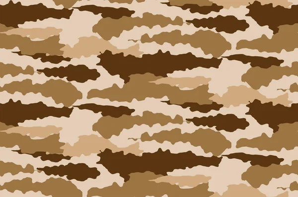 Seamless Desert Camouflage Abstract Pattern Military Camouflage Repeat Pattern Design — Vetor de Stock