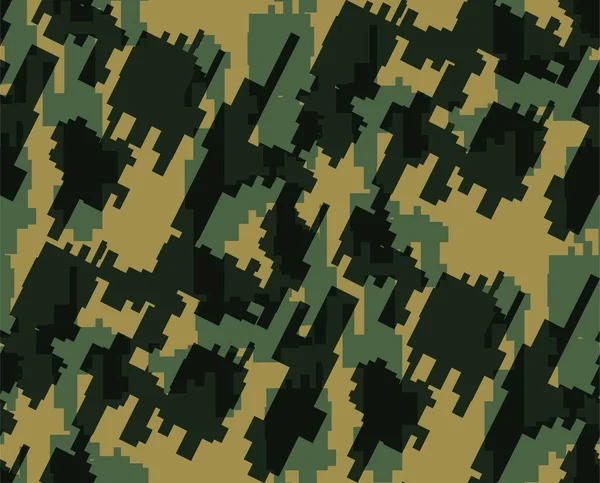 Seamless Urban Camouflage Abstract Pattern Military Camouflage Repeat Pattern Design — Vetor de Stock