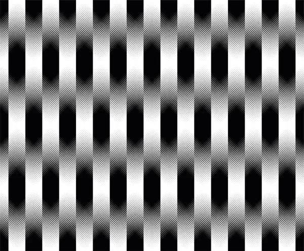 Naadloze Halftone Streep Lijn Patroon Vector Zwarte Achtergrond Voor Stof — Stockvector