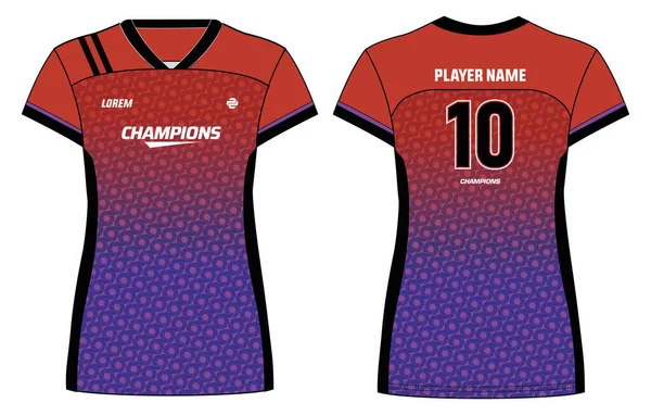 Premium Vector  Purple and pink stripes sports jersey template design