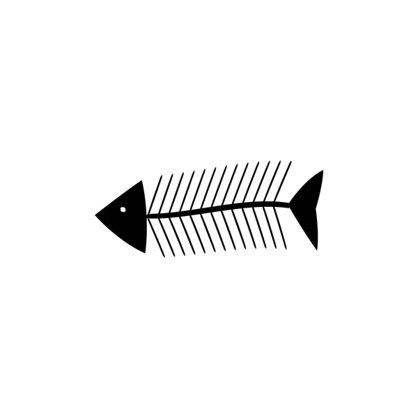 Εικονογράφηση των νεκρών ψαριών οστά — Διανυσματικό Αρχείο