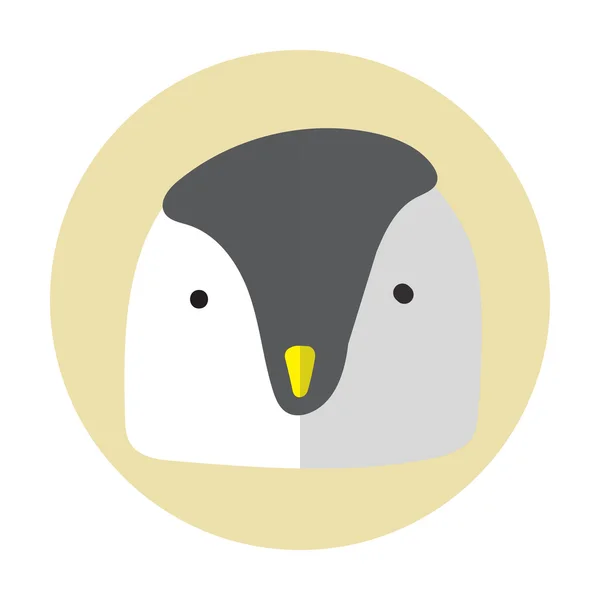 Icône de pingouin dessin animé — Image vectorielle
