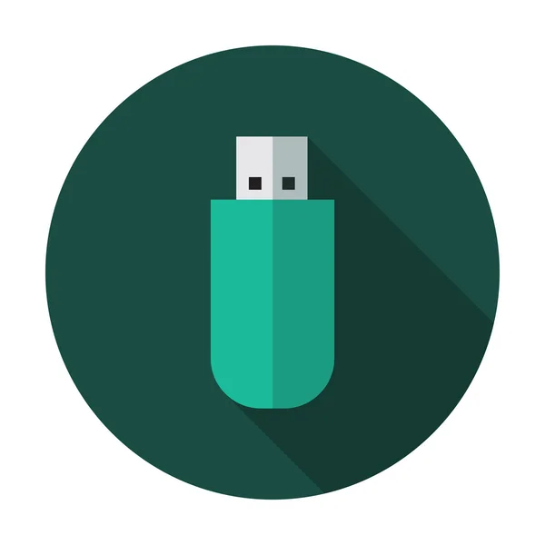 Usb icono de memoria flash — Vector de stock