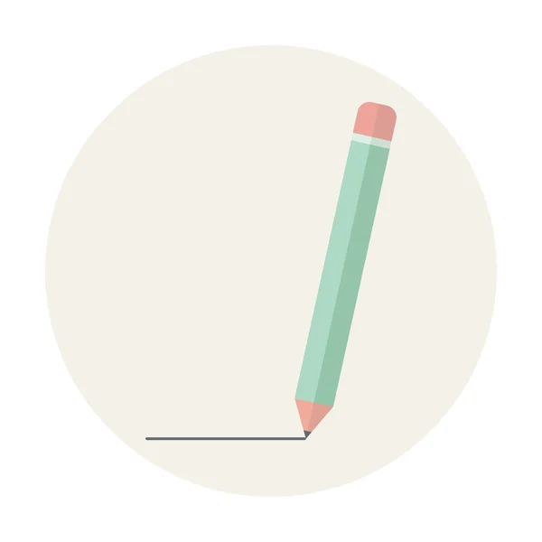 Illustration mit Bleistift-Symbol — Stockvektor