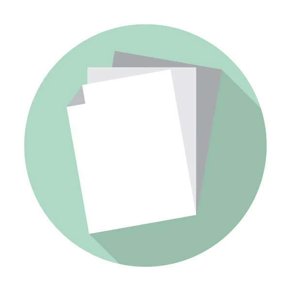 Papers Icon illustration — Stock Vector